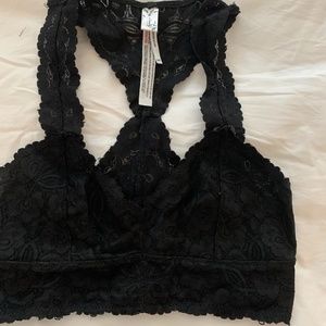 Free People bralette black lace xs
